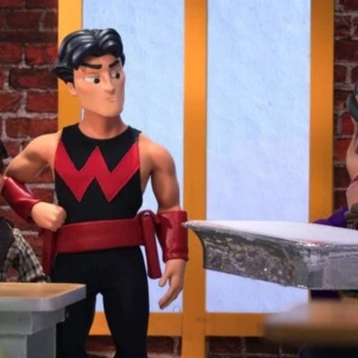 Modok's wife, Wonder Man, and Modok in Marvel's MODOK.