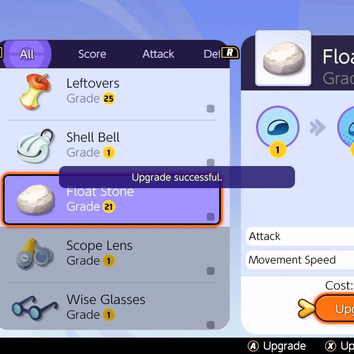 Twitch streamer MoistCr1TiKaL upgrading items in Pokémon Unite