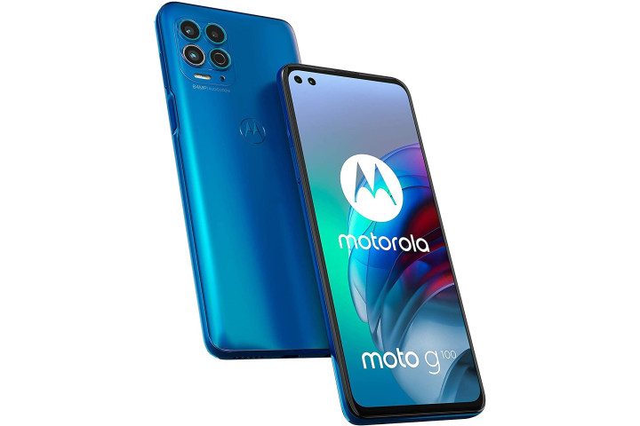 Moto G 100 in Iridescent Ocean.