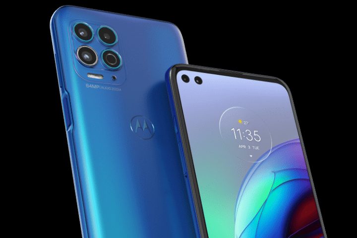 Motorola Moto G100 camera and screen.Credits: Motorola official.
