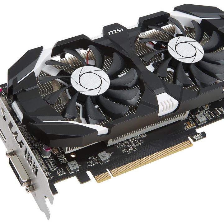 MSI GTX 1050 Ti graphics card.