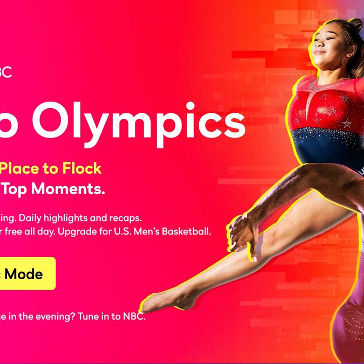 Signing into Olympic mode on the Peacock app.
