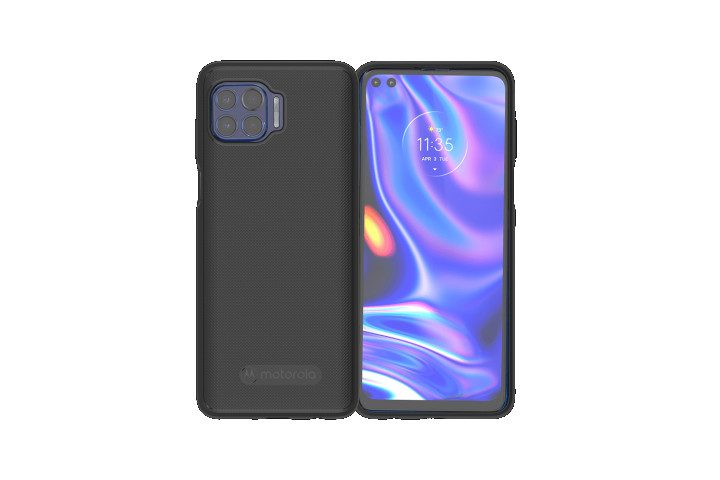 The Official Motorola Protective Case on the Motorola One 5G.