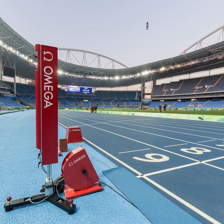 An Omega Olympic photo finish system.
