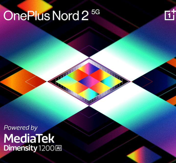 Teaser poster for OnePlus and MediaTek's partnership on the Nord 2 5G.