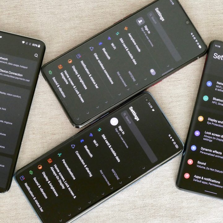 The settings screen on Realme, Oppo, Vivo, and OnePlus phones.