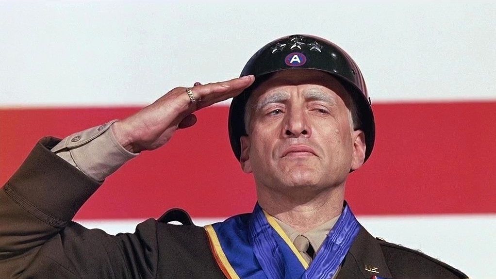 George C. Scott in the movie Patton.