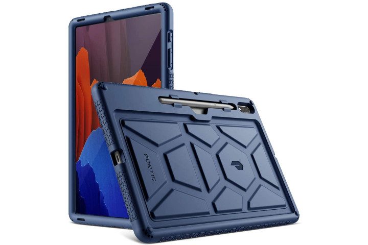 Poetic TurtleSkin Series Case for the Tab S7 Plus in blue.