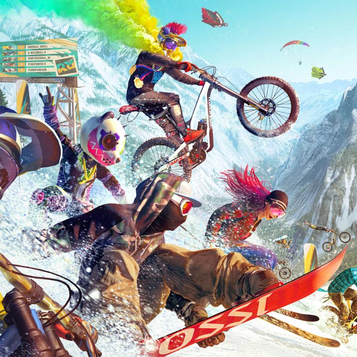 Riders Republic's key art.