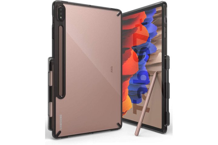 Ringke Fusion Case in Smoke Black for the Samsung Galaxy Tab S7 Plus.