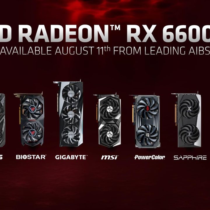 RX 6600 XT models from board partners.