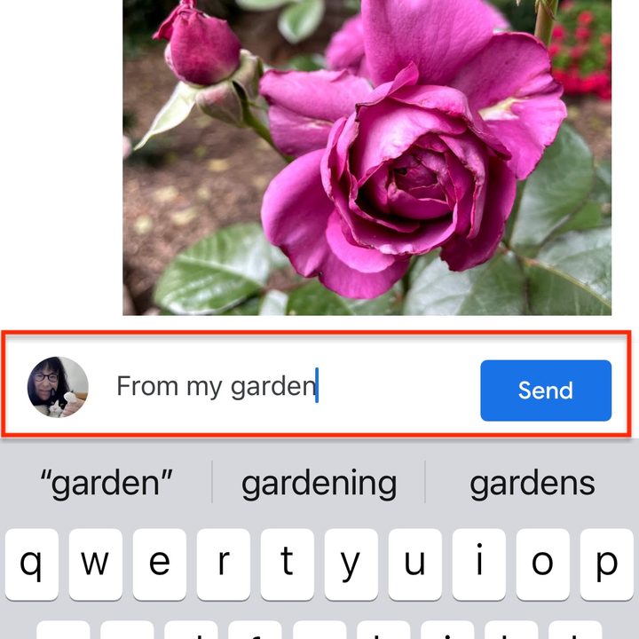 Sharing photos on Google.