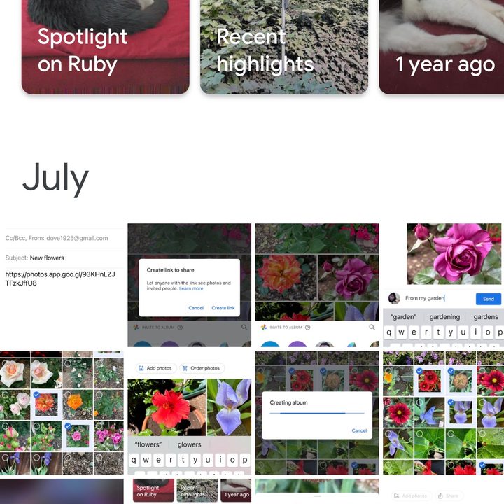 Send photos via Google.