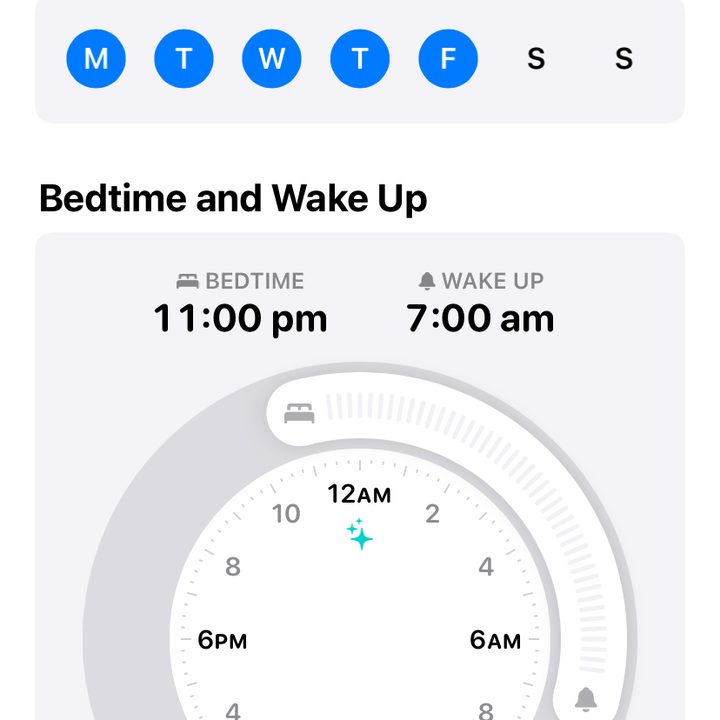 Setting new Bedtimes and Wake Ups.