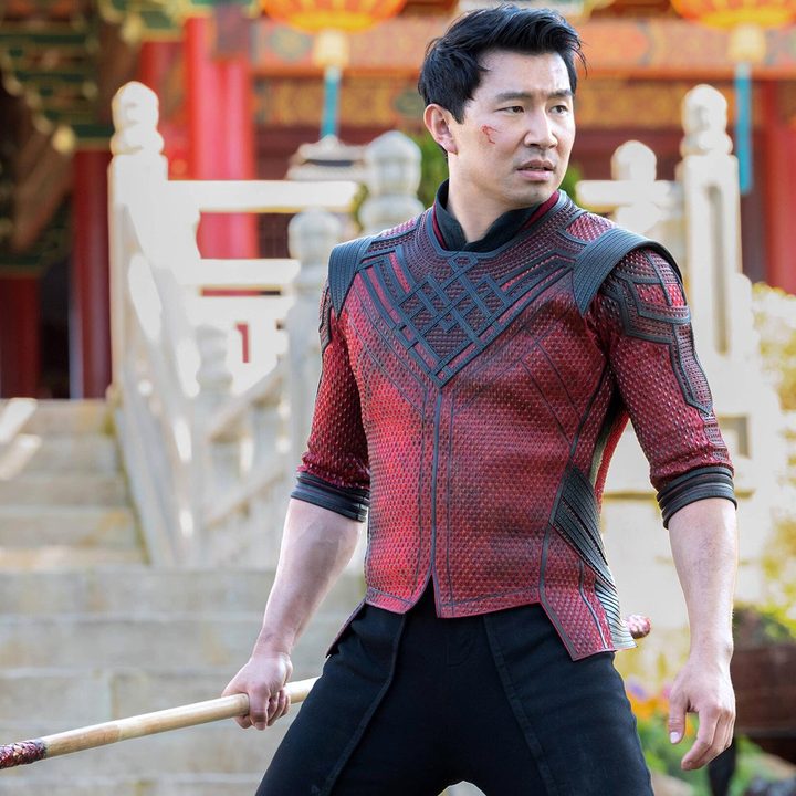 Simu Liu as Shang-Chi in Shang-Chi and the Legend of the Ten Rings.