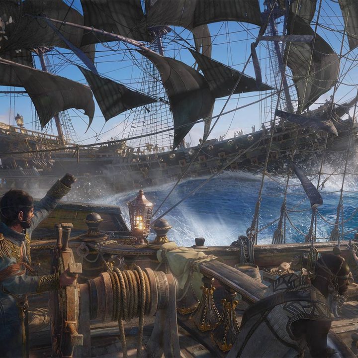 A shipmate lets out a war cry in Skull & Bones.