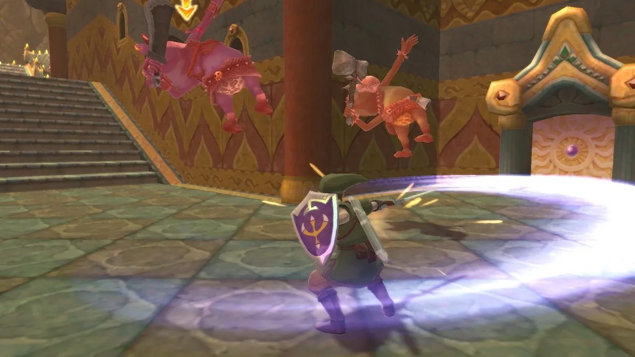 Link fighting two