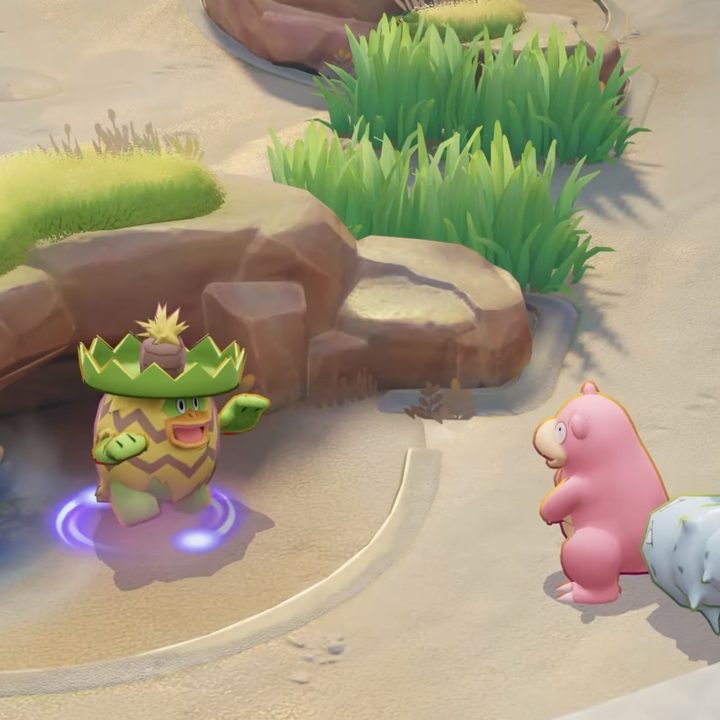 Slowbro fighting in Pokémon Unite.
