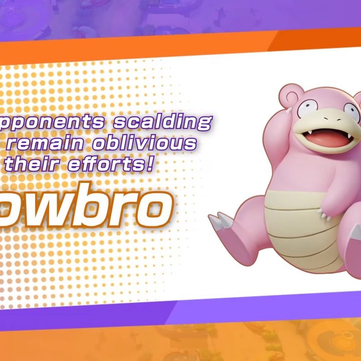 Slowbro Pokémon Unite infograpic.