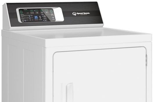 The front of the Speed Queen dryer.