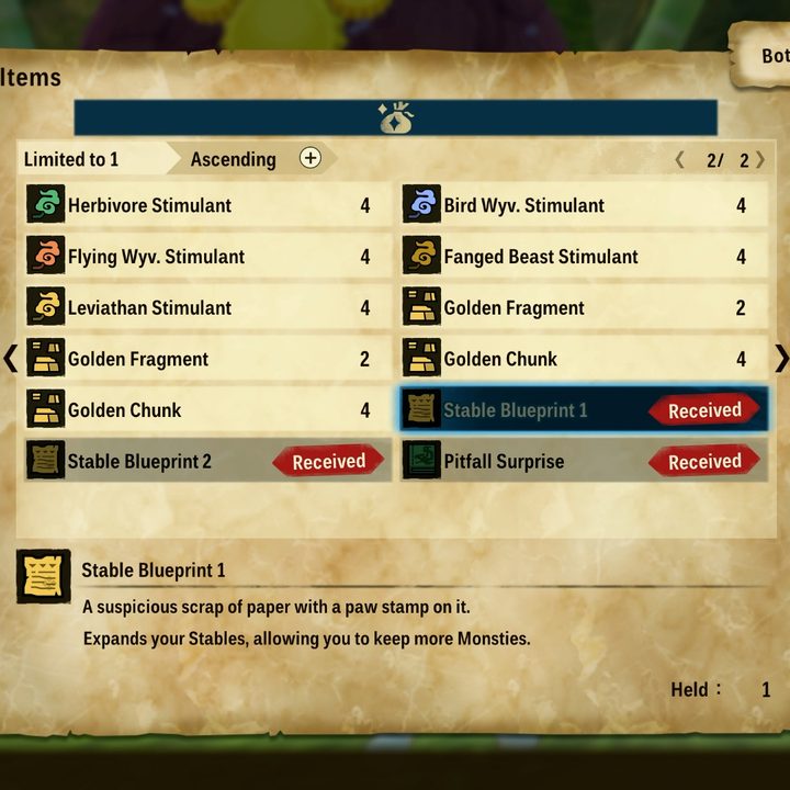 A list of items that can be purchased with bottle caps.