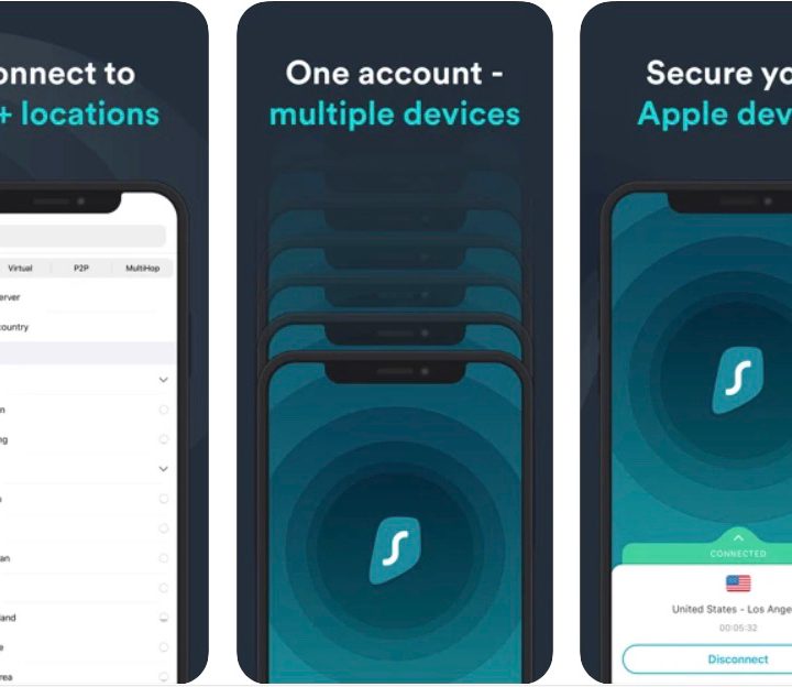 SurfShark app.