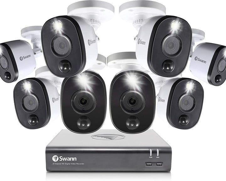 The Swann 8-cam security system and DVR.