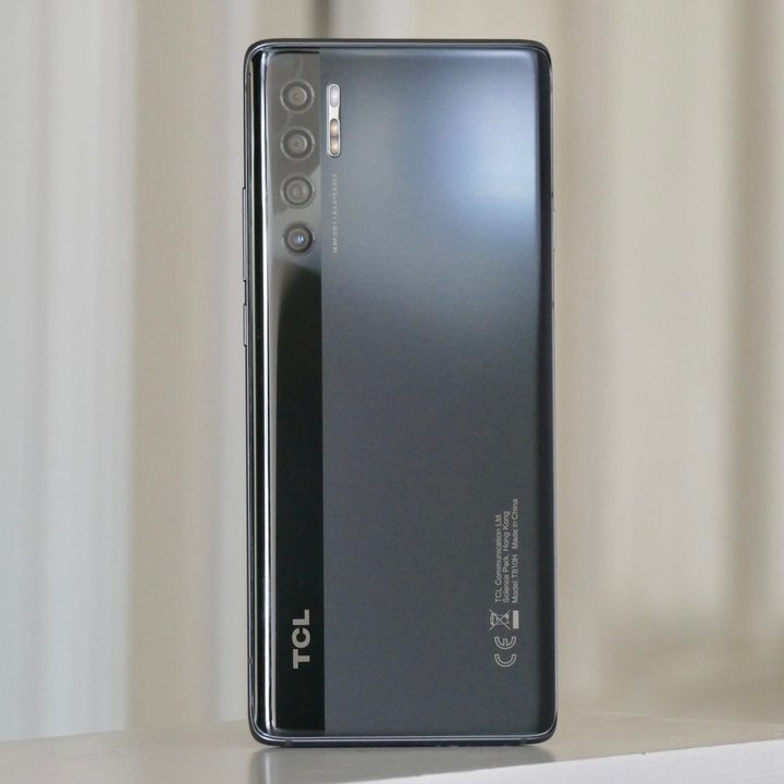 The TCL 20 Pro 5G from the back.