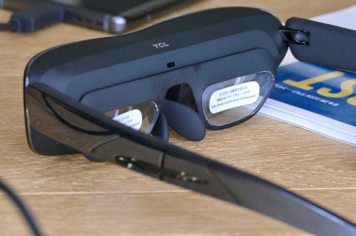 Prescription lens attachement fitted to the TCL NXTWear G.