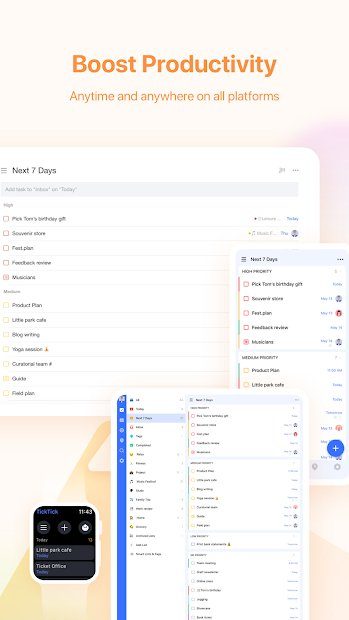 TickTick app boost productivity.