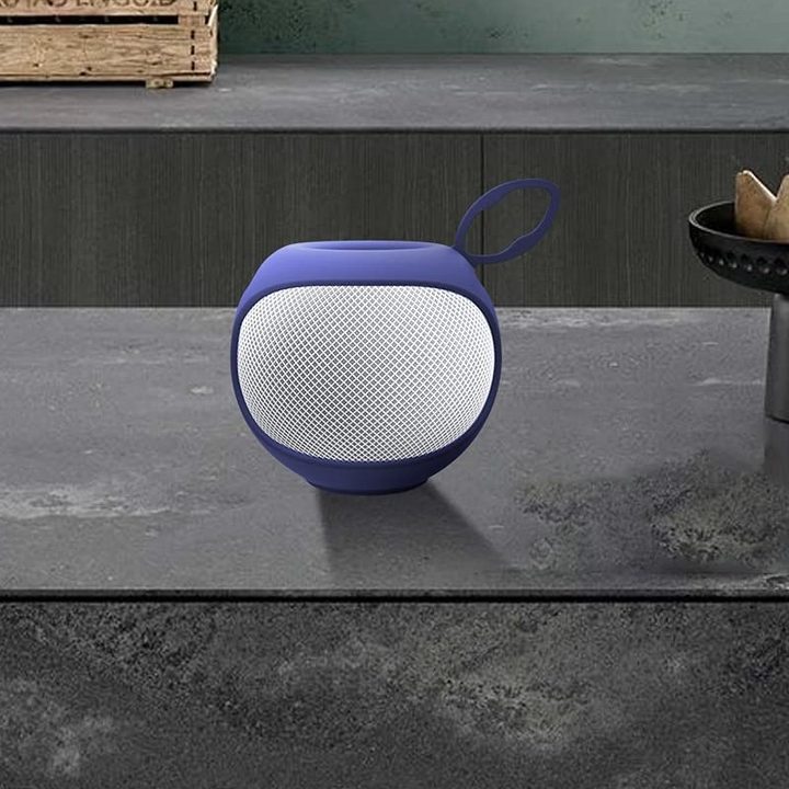 The UAYH Portable Case for HomePod mini sitting on a table.