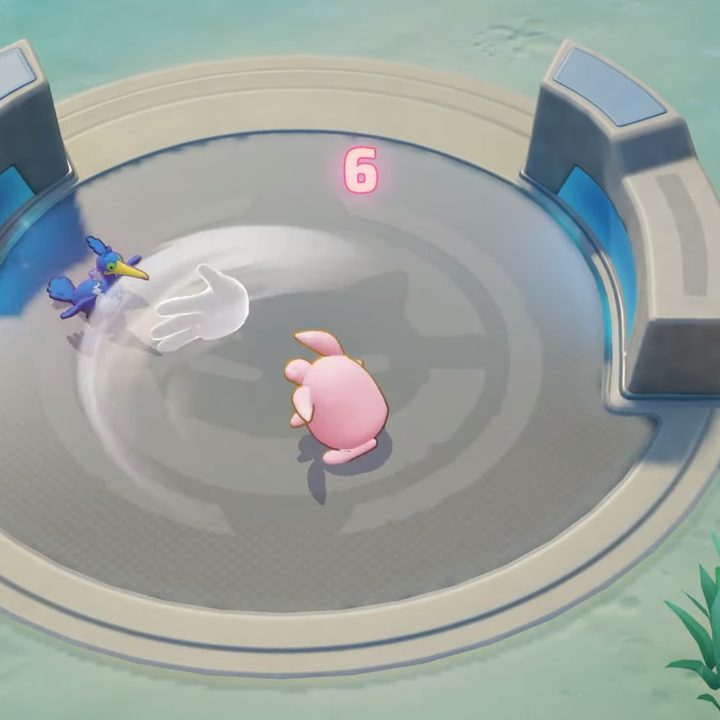 Wigglytuff combat in Pokémon Unite.