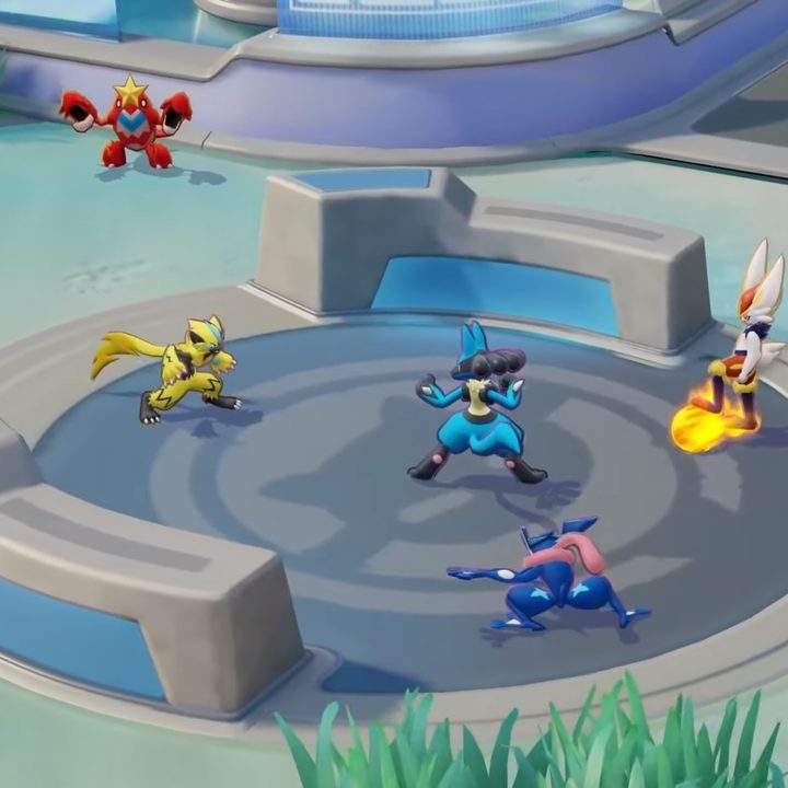 Zeraora combat in Pokemon Unite