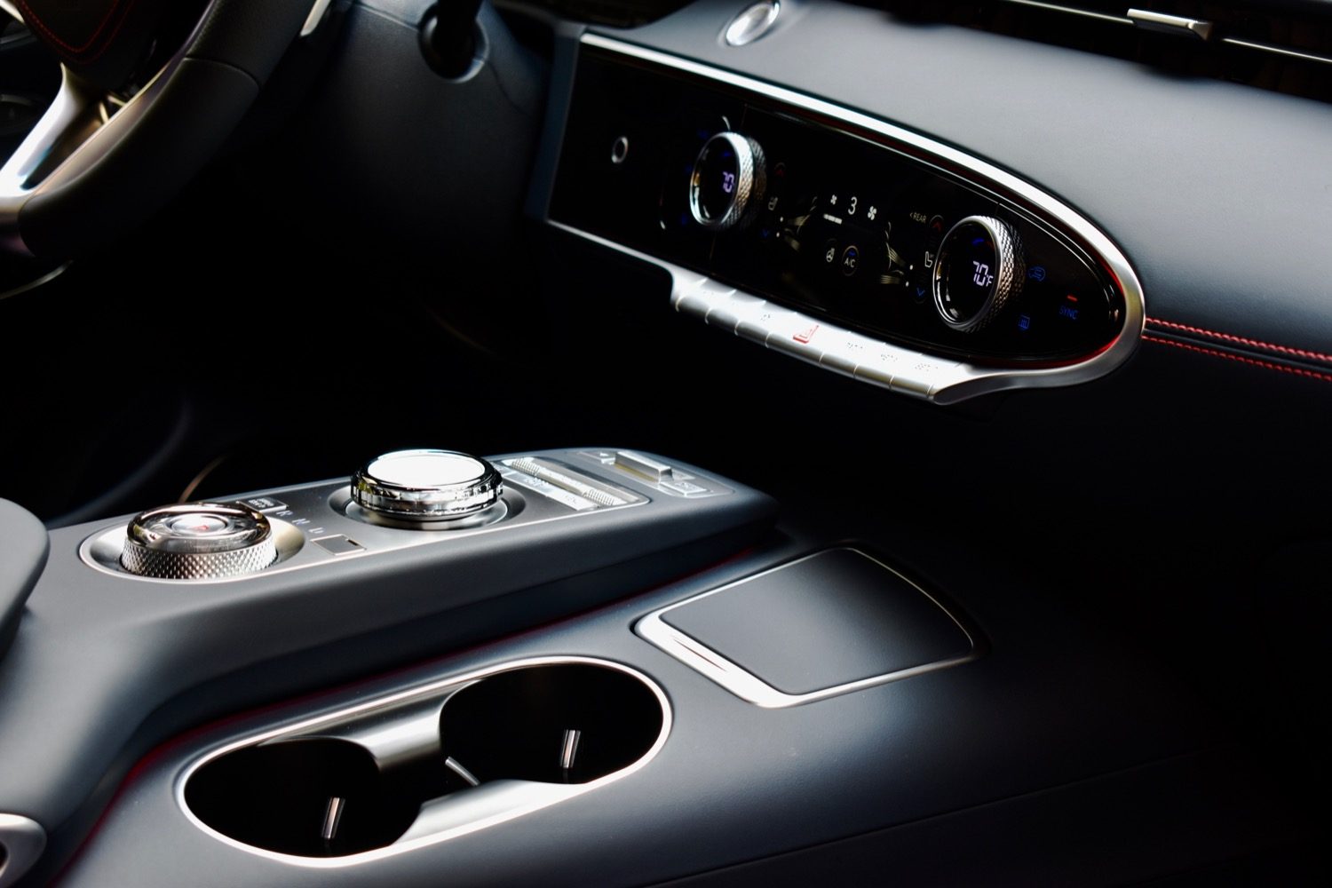 Interior of the 2022 Genesis GV70.