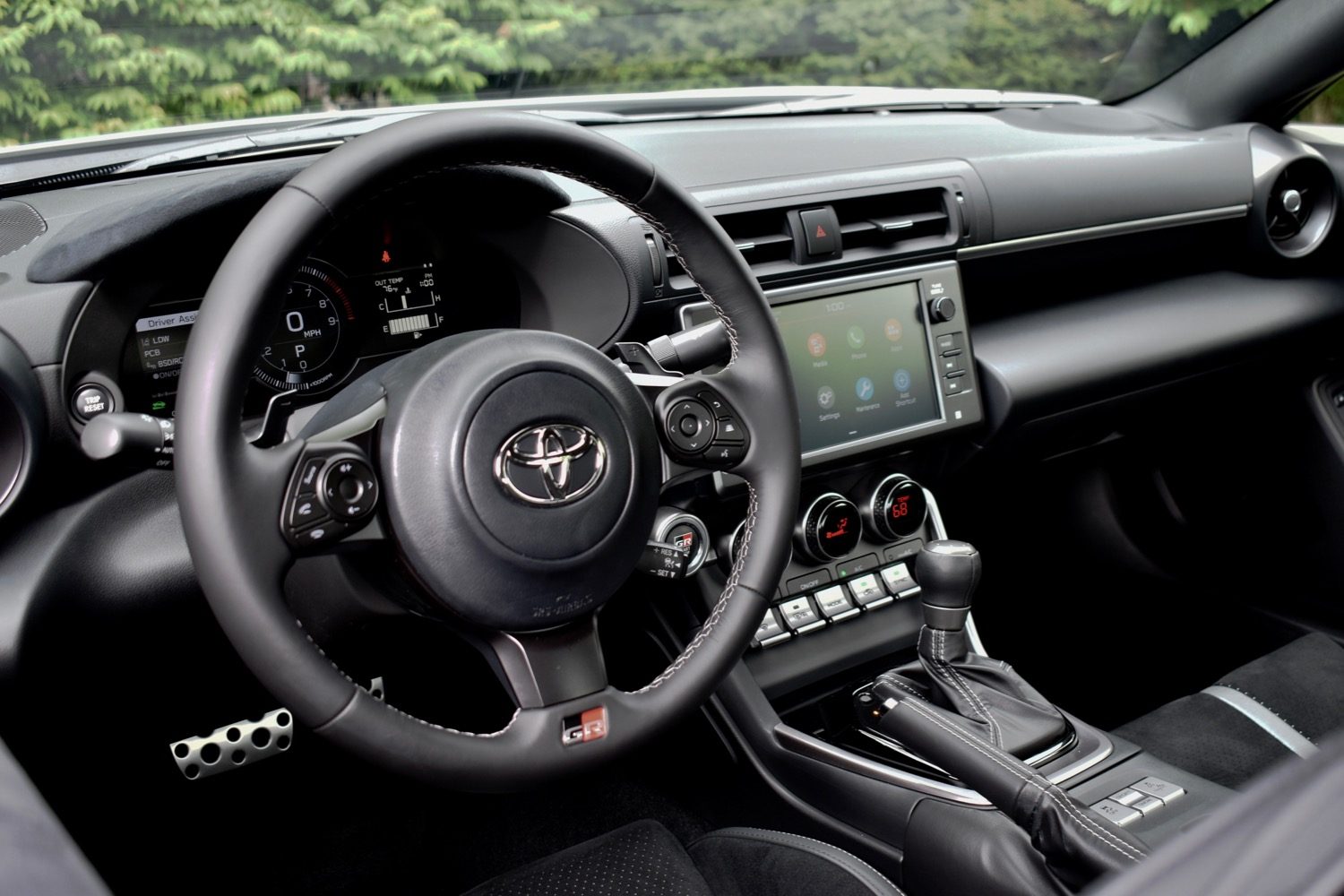 Interior of the 2022 Toyota GR 86.