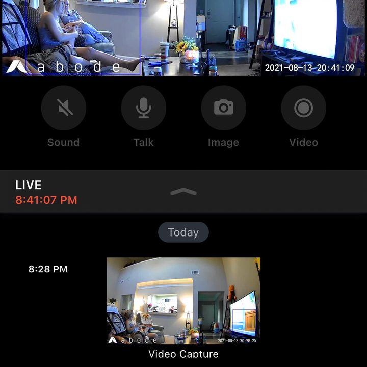 Abode Cam App Screen