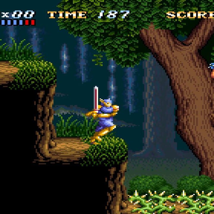 Main character jumping in ActRaiser.