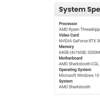 AMD Threadripper Pro 5995WX benchmarks.
