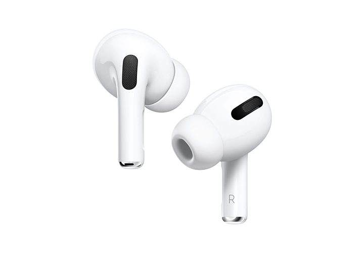 Apple AirPods Pro on a white background.