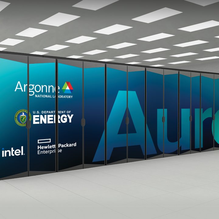 The Aurora supercomputer.