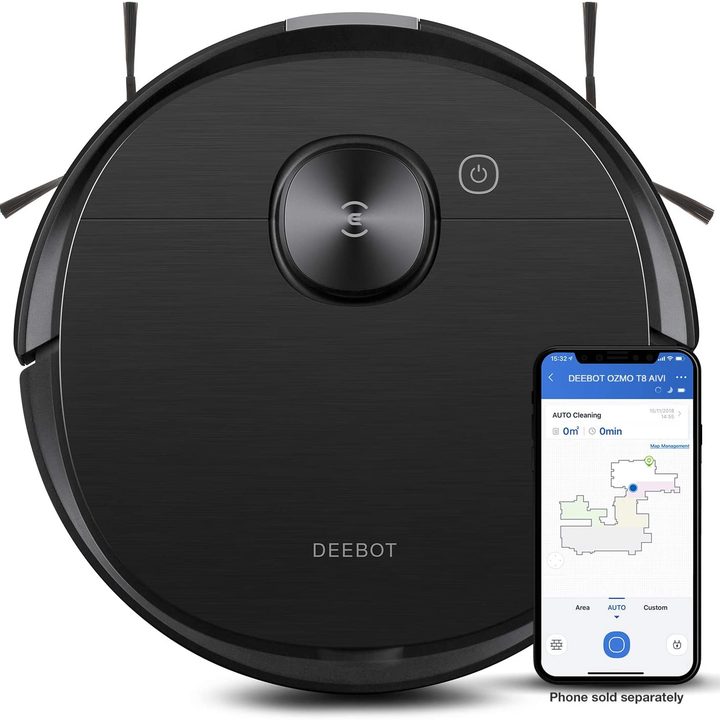 Closeup of the Ecovacs Deebot Ozmo T8 AIVI.