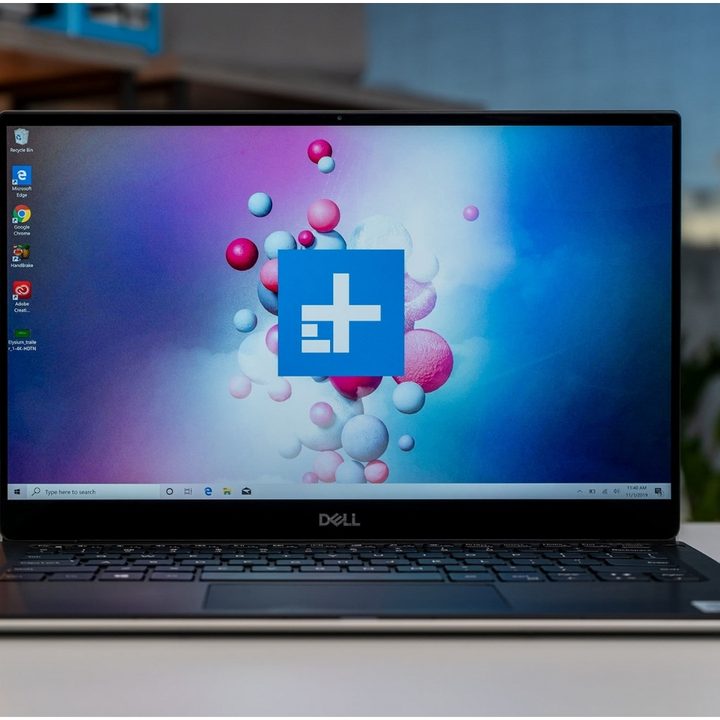 The Dell XPS 13 laptop on a table.