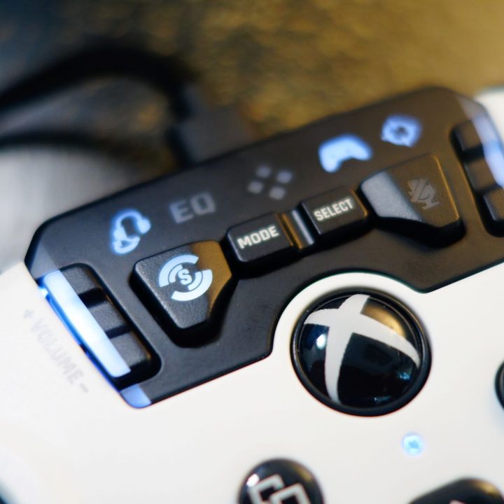 The sound mixer that appears on the Xbox Recon controller by Turtle Beach.