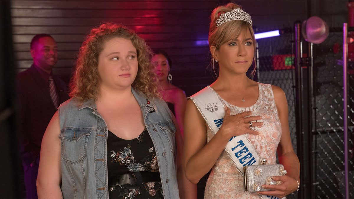 Danielle Macdonald and Jennifer Aniston in Dumplin'.