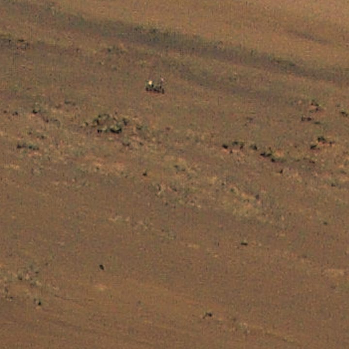 The Perseverance rover.