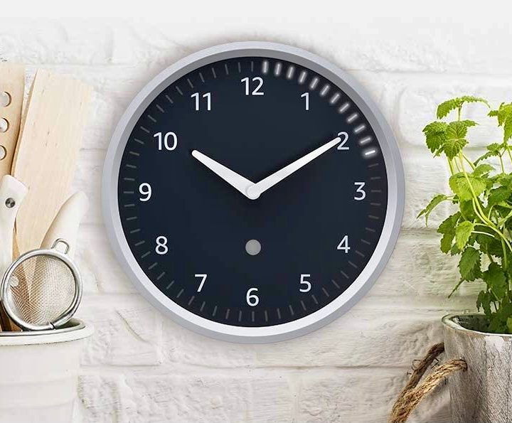 The Echo Wall Clock in a kitchen.
