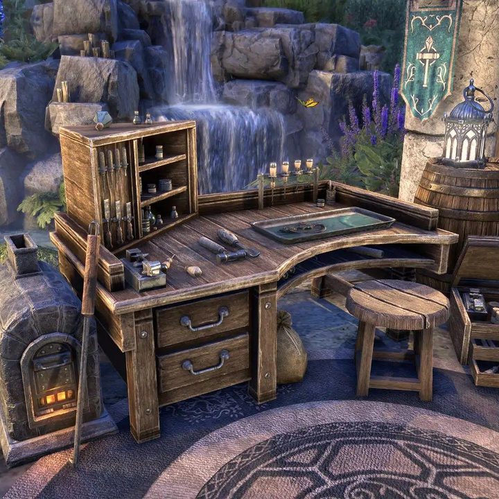 ESO empty jewelry crafting station.
