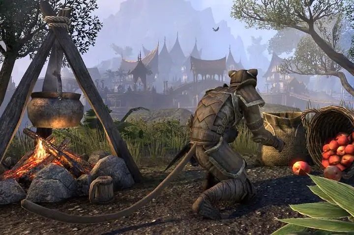 Khajiit stealing provisioning ingredients.