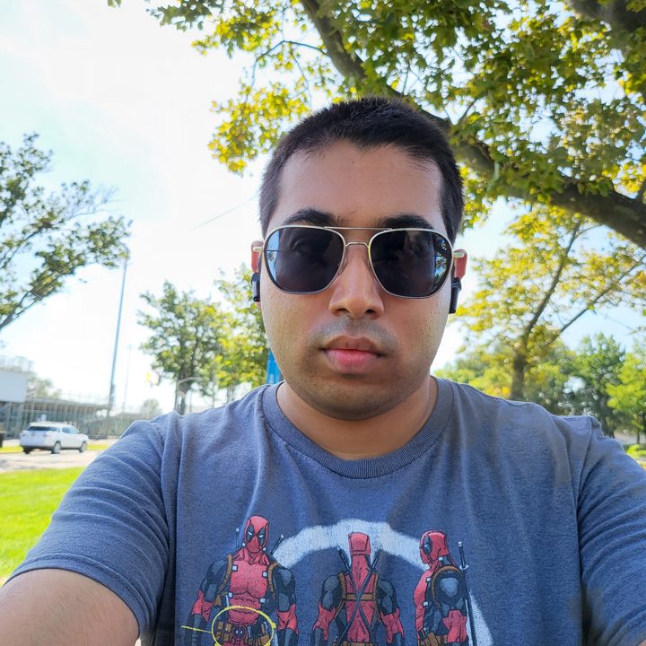 Fold 3 12MP primary sensor selfie.