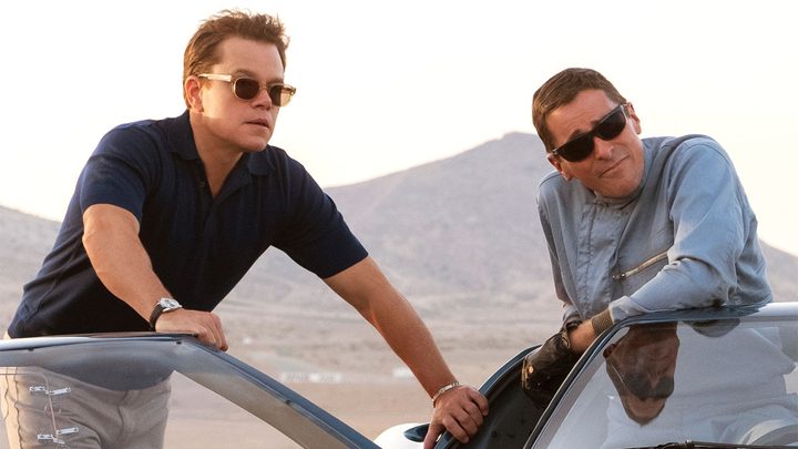 Matt Damon and Christian Bale in Ford v Ferrari.